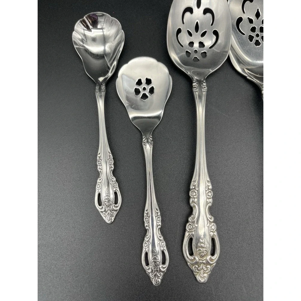 Brahms 7 Piece Hostess Set Stainless By Oneida Silver